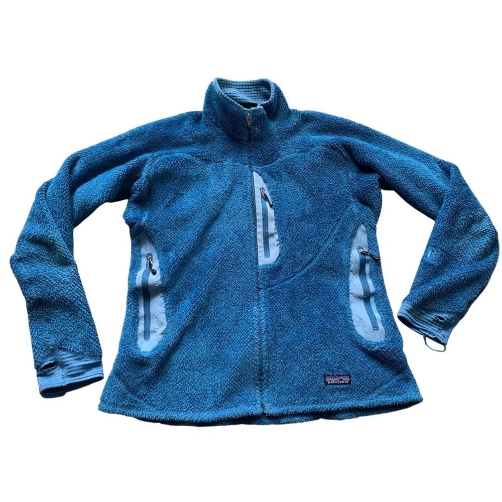 Patagonia Regulator POLARTEC blue Dee Pile Fleece Jacket Women L